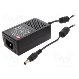 1 pcs x MEAN WELL - GST25A05-P1J - Power supply: switched-mode, 5VDC, 4A, Out: 5,5/2,1, 20W, 85÷264VAC