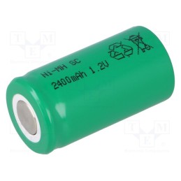 1 pcs x JJJ - J-SC2400 - Re-battery: Ni-MH, SubC, 1.2V, 2400mAh, Ø22x42mm