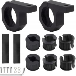 2x universal lamp holder, mounting on a 25-50 mm pipe