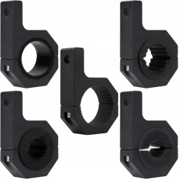 2x universal lamp holder, mounting on a 25-50 mm pipe