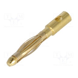 10 pcs x AMASS - - - Plug, 4mm banana, 36A, non-insulated, Contacts: brass gold plated