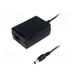 1 pcs x MEAN WELL - GST18B12-P1J - Power supply: switched-mode, 12VDC, 1.5A, Out: 5,5/2,1, 18W, 86%