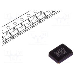 1 pcs x QST - QT325G-25.000MDDJ-T - Resonator: quartz, 25MHz, ±20ppm, 18pF, SMD, 3.2x2.5x0.8mm