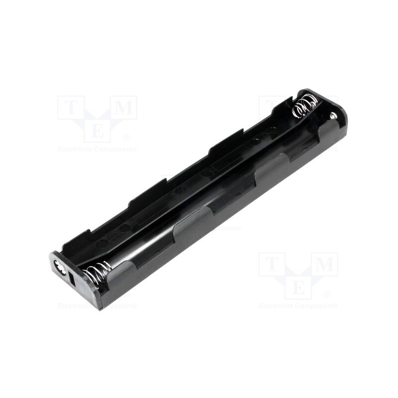 1 pcs x COMF - BH-362B - Holder, AA,R6, Batt.no: 6, 6F22 type, black