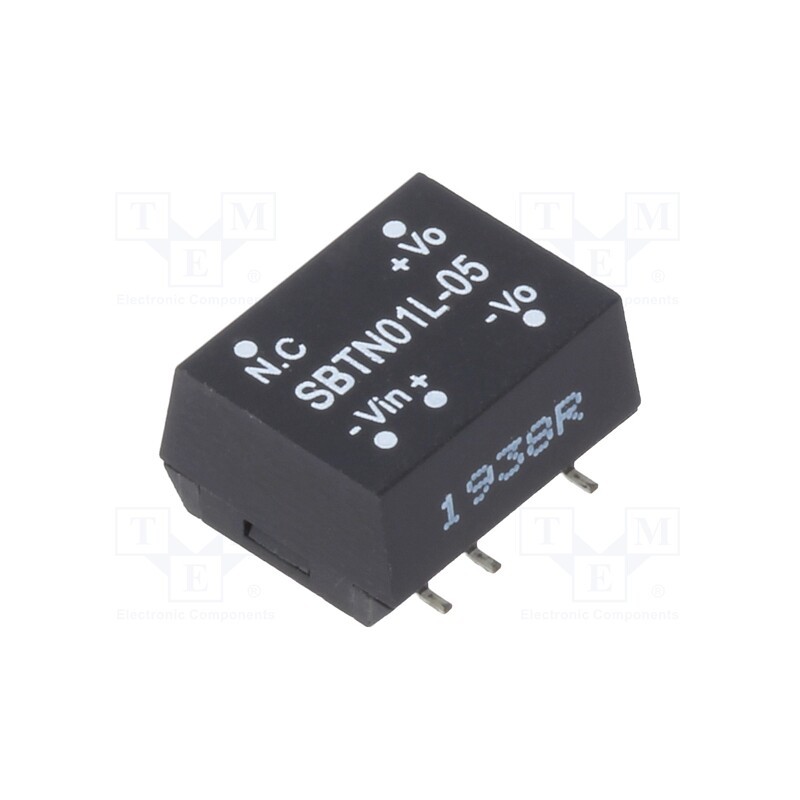 1 pcs x MEAN WELL - SBTN01L-05 - Converter: DC/DC, 1W, Uin: 4.5÷5.5V, Uout: 5VDC, Iout: 20÷200mA, SMD