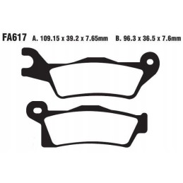 Can am renegade rear pads 500 650 800 1000 xmr xt