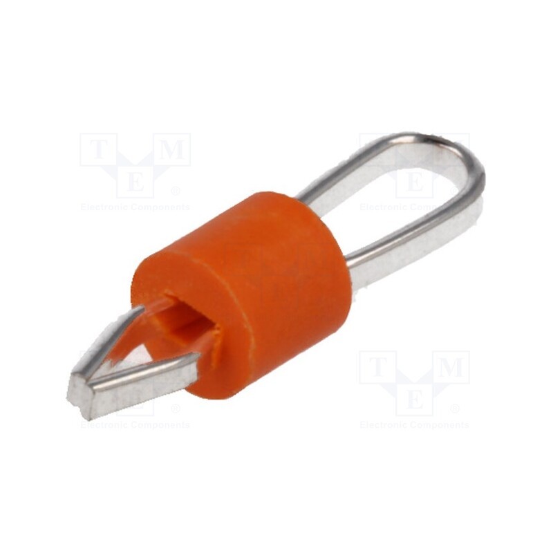 10 pcs x KEYSTONE - 5013 - Test point terminal, orange, PCB, 3.17mm