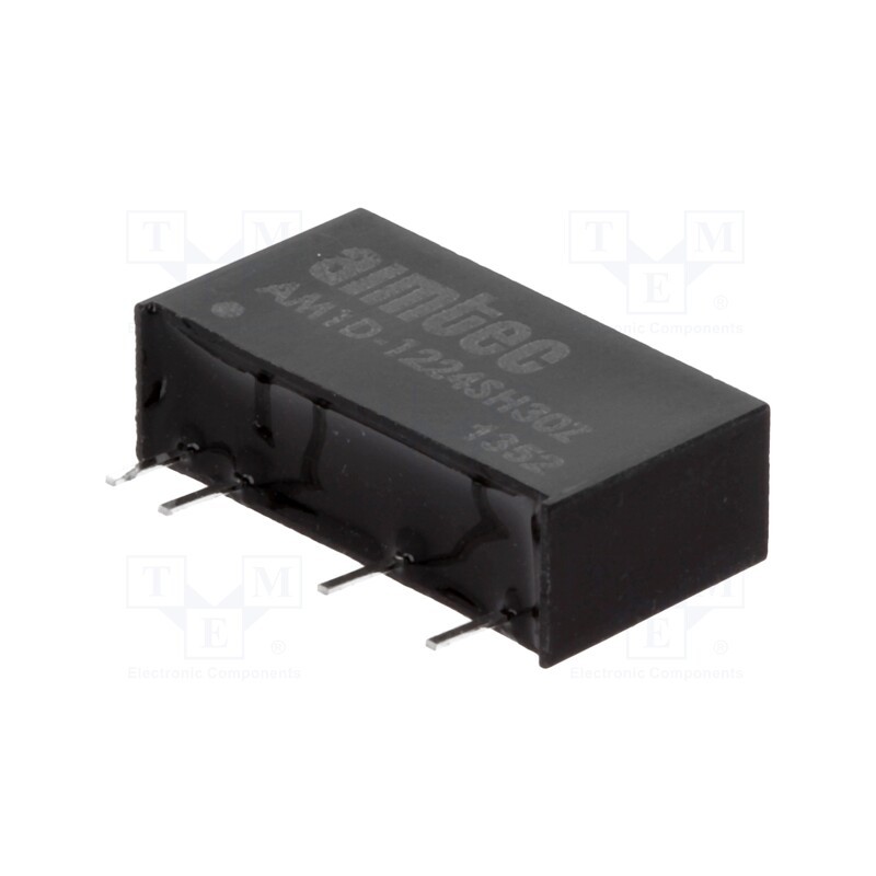 1 pcs x AIMTEC - AM1D-1224SH30Z - Converter: DC/DC, 1W, Uin: 10.8÷13.2V, Uout: 24VDC, Iout: 40mA, SIP7