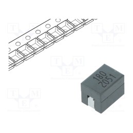 1 pcs x KEMET - TPI118082L180N - Inductor: wire, 180nH, Ioper: 50A, 0.29mΩ, 100kHz, -40÷125°C, ±10%