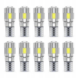 LED bulb 6 smd 5630 w5w t10 canbus x10 lens