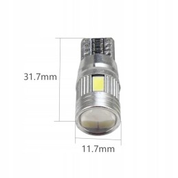 LED bulb 6 smd 5630 w5w t10 canbus x10 lens