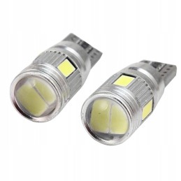 LED bulb 6 smd 5630 w5w t10 canbus x10 lens