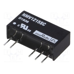 1 pcs x Murata Power Solutions - NMV1215SC - Converter: DC/DC, 1W, Uin: 10.8÷13.2V, Uout: 15VDC, Uout2: -15VDC