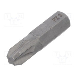 1 pcs x WIHA - 1690 - Screwdriver bit, Pozidriv®, PZ3, Overall len: 25mm, STANDARD