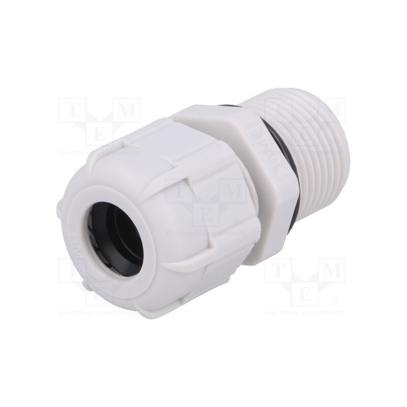 1 pcs x BM GROUP - BM4011L - Cable gland, with long thread, PG11, IP68, polyamide, grey