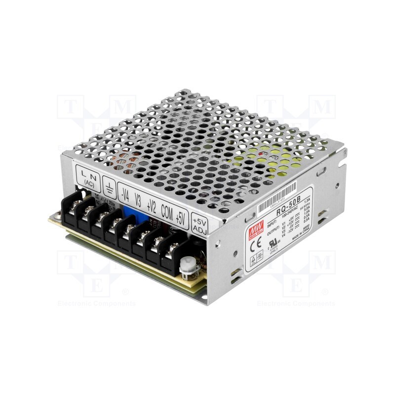 1 pcs x MEAN WELL - RQ-50B - Power supply: switched-mode, for building in,modular, 45.5W