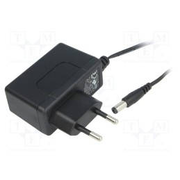 1 pcs x MEAN WELL - SGA12E18-P1J - Power supply: switched-mode, plug, 18VDC, 0.666A, 12W, Plug: EU