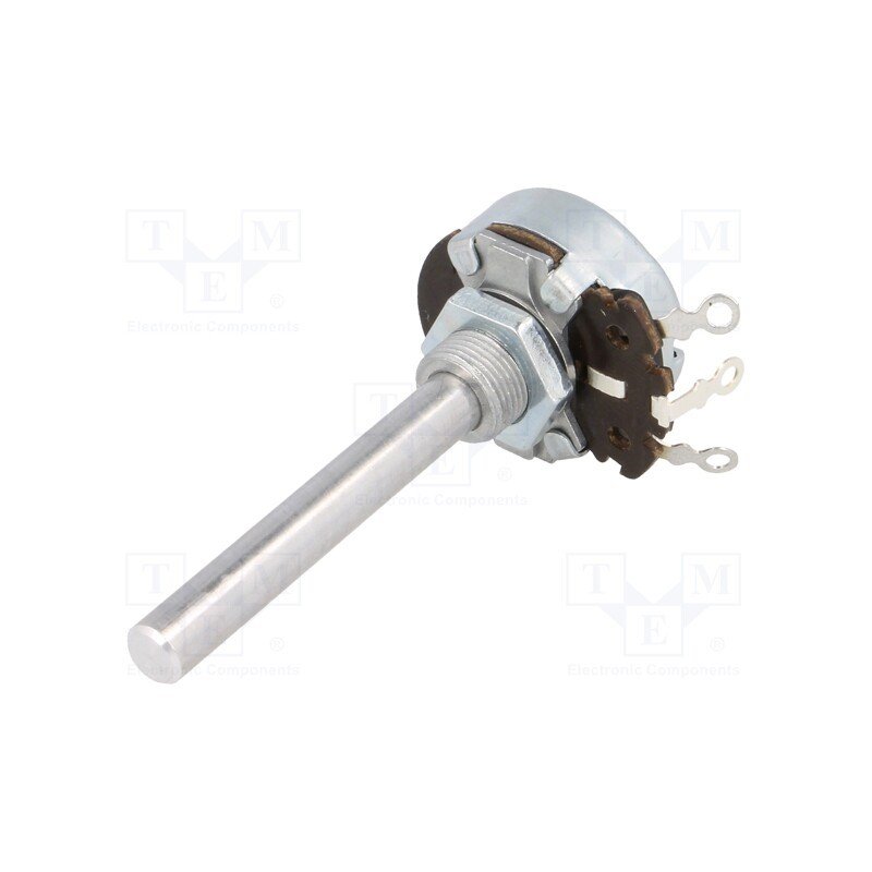 1 pcs x AB Elektronik - 3104604797 - Potentiometer: shaft, single turn, 250Ω, 4W, ±10%, 6mm, wirewound
