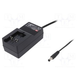 1 pcs x MEAN WELL - GE40I12-P1J - Power supply: switched-mode, plug, 12VDC, 3.3A, 39.6W, Out: 5,5/2,1