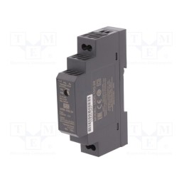 1 pcs x MEAN WELL - DDR-15G-24 - Converter: DC/DC, 15W, Uout: 24VDC, Iout: 0.63A, 17.5x90x54.5mm
