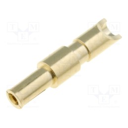 10 pcs x BULGIN - 13686/1/AU - Contact, QX362, female, Plating: gold-plated, PX0412, soldering