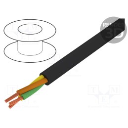 1 m x TASKER - TSK1146 - Wire: headset, stranded, OFC, Shielding: unshielded, black