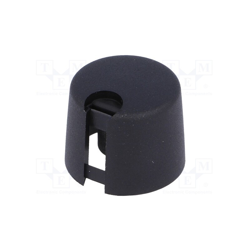 1 pcs x OKW - A1020649 - Knob, with pointer, plastic, Øshaft: 6mm, Ø20x16mm, black, push-in