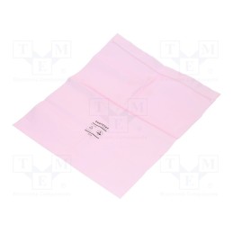 50 pcs x EUROSTAT GROUP - 20-012-1012 - Protection bag, ESD, L: 305mm, W: 254mm, Thk: 90um, polyetylene, pink