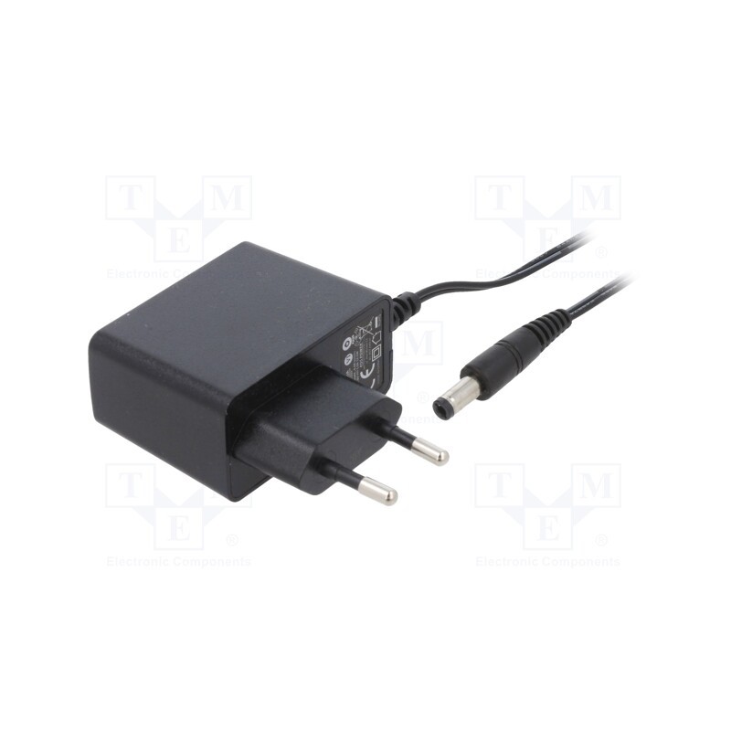 1 pcs x POS - POSC12100A-25 - Power supply: switched-mode, plug, 12VDC, 1A, 12W, Plug: EU, 82.96%