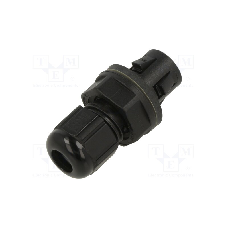 1 pcs x LAPP - 53112929 - Cable gland, IP68, polyamide, black, push-in, Ømount.hole: 12.3mm