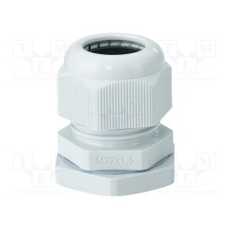 1 pcs x HENSEL - 3600212 - Cable gland, M32, 1.5, IP66,IP67, polyamide, light grey