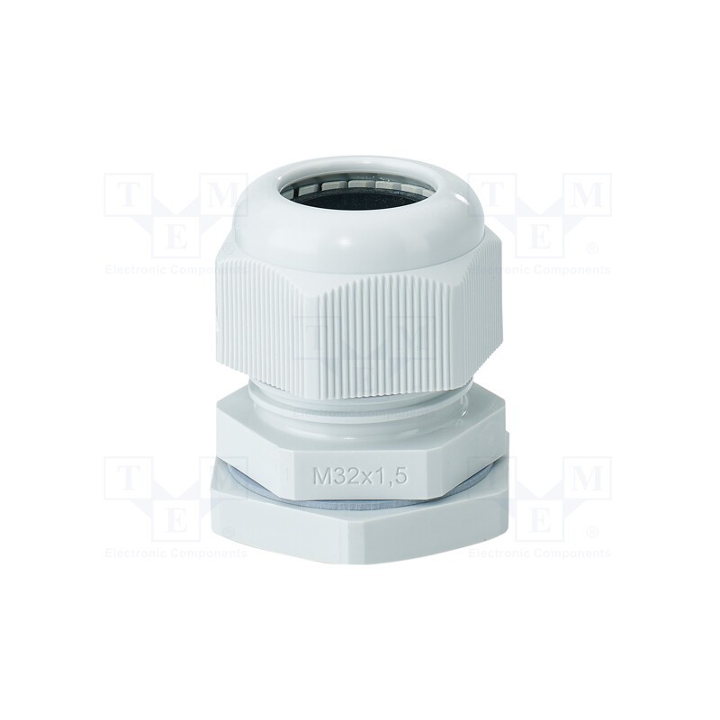 1 pcs x HENSEL - 3600212 - Cable gland, M32, 1.5, IP66,IP67, polyamide, light grey