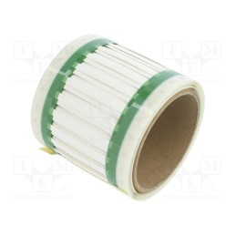 10 pcs x TE Connectivity - 6632750001 - Heat shrink markers, 50mm, white, Shrinking ratio: 3: 1