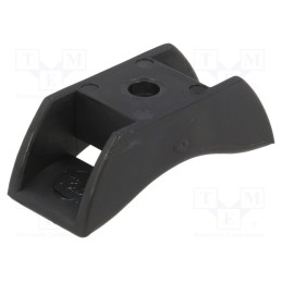 1 pcs x HELUKABEL - 91047 - Holder, screw, polyamide, black, A: 16mm, B: 19.1mm, C: 44mm, E: 11mm