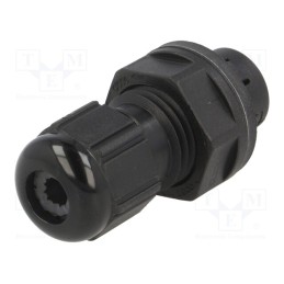 1 pcs x LAPP - 53112923 - Cable gland, IP68, polyamide, black, push-in, Ømount.hole: 12.3mm