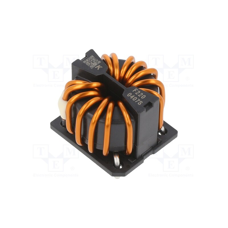 1 pcs x KEMET - SCF25XV-220-1R9A007JH - Inductor: wire with current compensation, THT, 1.2mH, 2.45mΩ