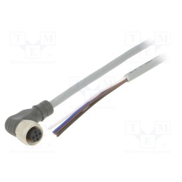 1 pcs x CARLO GAVAZZI - CONE14NF-A2P - Connection lead, PIN: 4, angled, 2m, M12, 250VAC, 4A, Cores: 4, PUR