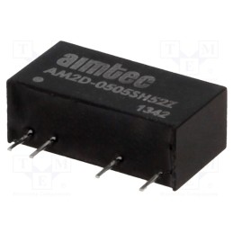1 pcs x AIMTEC - AM2D-0505SH52Z - Converter: DC/DC, 2W, Uin: 4.5÷5.5V, Uout: 5VDC, Iout: 400mA, SIP7