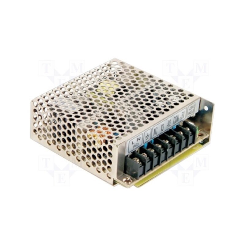1 pcs x MEAN WELL - RT-50B - Power supply: switched-mode, for building in,modular, 50W, 5VDC