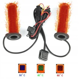 Universal heated grips for motorcycle thumb quad atv 12v 22mm