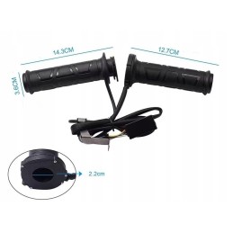 Universal heated grips for motorcycle thumb quad atv 12v 22mm
