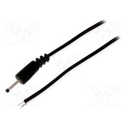 1 pcs x BQ CABLE - DC.CAB.0200.0150 - Cable, 2x0.5mm2, wires,DC 2,35/0,7 plug, straight, black, 1.5m
