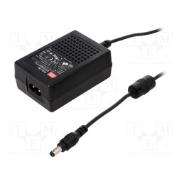 1 pcs x MEAN WELL - GST25B24-P1J - Power supply: switched-mode, 24VDC, 1.04A, Out: 5,5/2,1, 25W, 88%