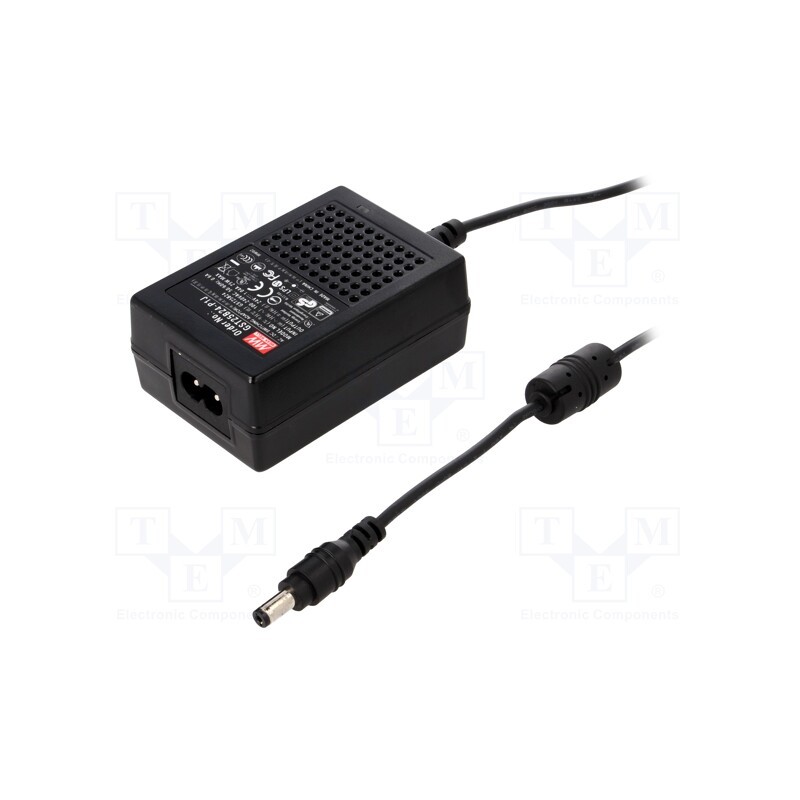 1 pcs x MEAN WELL - GST25B24-P1J - Power supply: switched-mode, 24VDC, 1.04A, Out: 5,5/2,1, 25W, 88%
