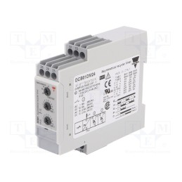 1 pcs x CARLO GAVAZZI - DCB01DM24 - Timer, 0,1s÷100h, SPDT x2, 250VAC/8A,24VDC/5A, Usup: 24÷240VAC
