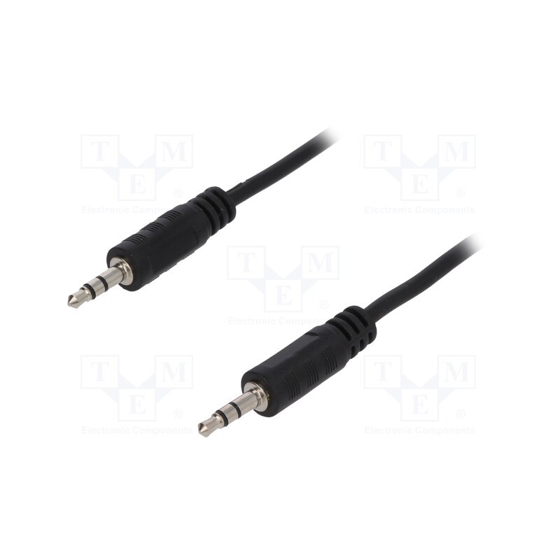 1 pcs x LOGILINK - CA1051 - Cable, Jack 3.5mm plug,both sides, 3m, black