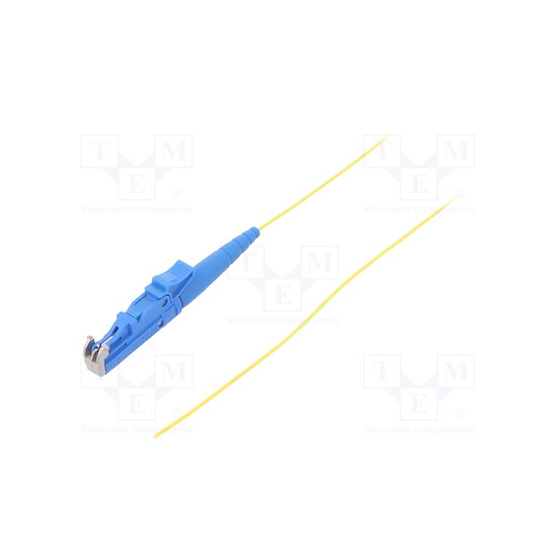 1 pcs x FIBRAIN - G-E2-XX-S-001.0-P9-D-09-Y - Optic fiber pigtail, E2/UPC, 1m, Optical fiber: 900um, yellow
