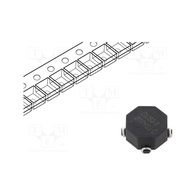 1 pcs x EATON ELECTRONICS - CMS3-6-R - Inductor: common mode, SMD, 217uH, 2.85A, 13.97x13.97x6mm, 20mΩ