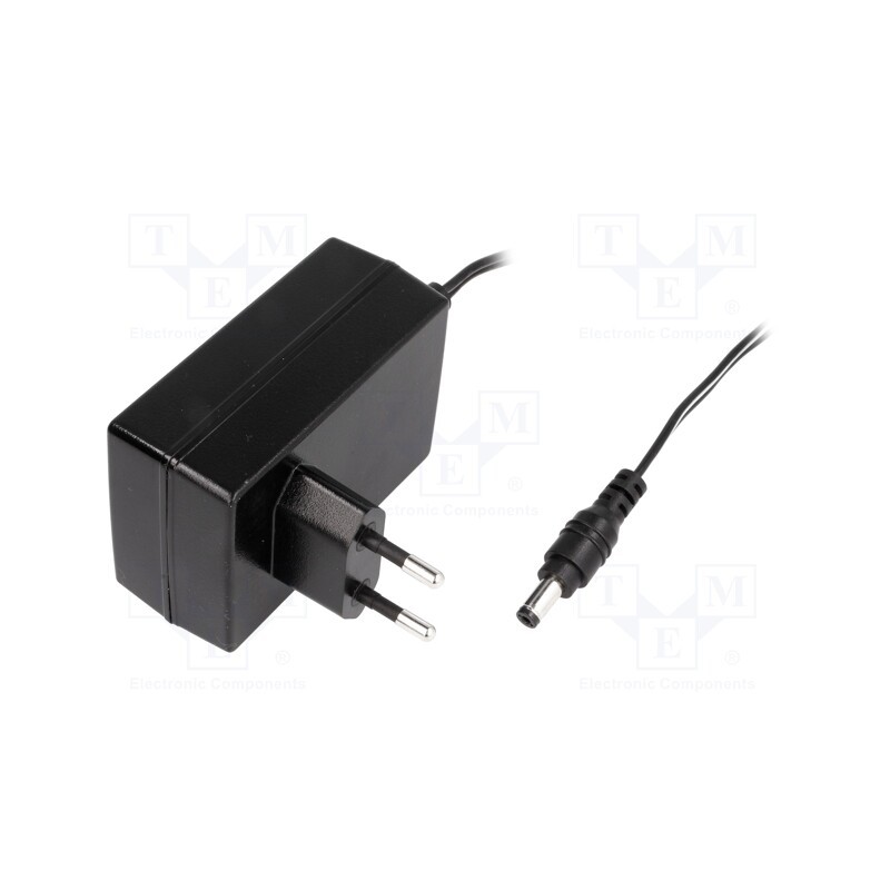 1 pcs x MEAN WELL - GST36E05-P1J - Power supply: switched-mode, plug, 5VDC, 4.3A, 21.5W, Plug: EU, 82%
