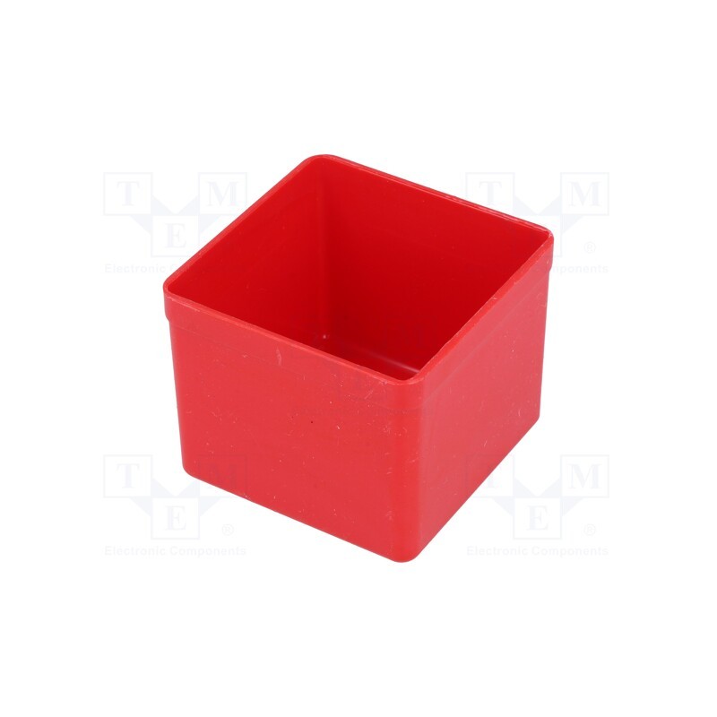 5 pcs x ALLIT AG - W-456310 - Box, polystyrene, red, 54x54x45mm, EuroPlus Insert 45